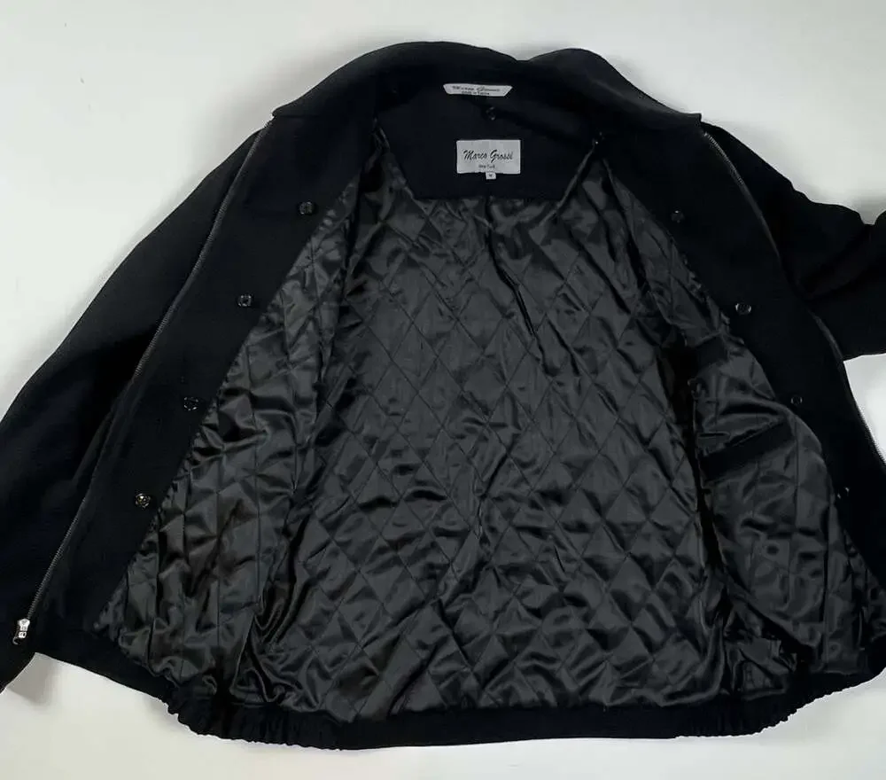Marco Grossi New York Black Zip Up Jacket Size M